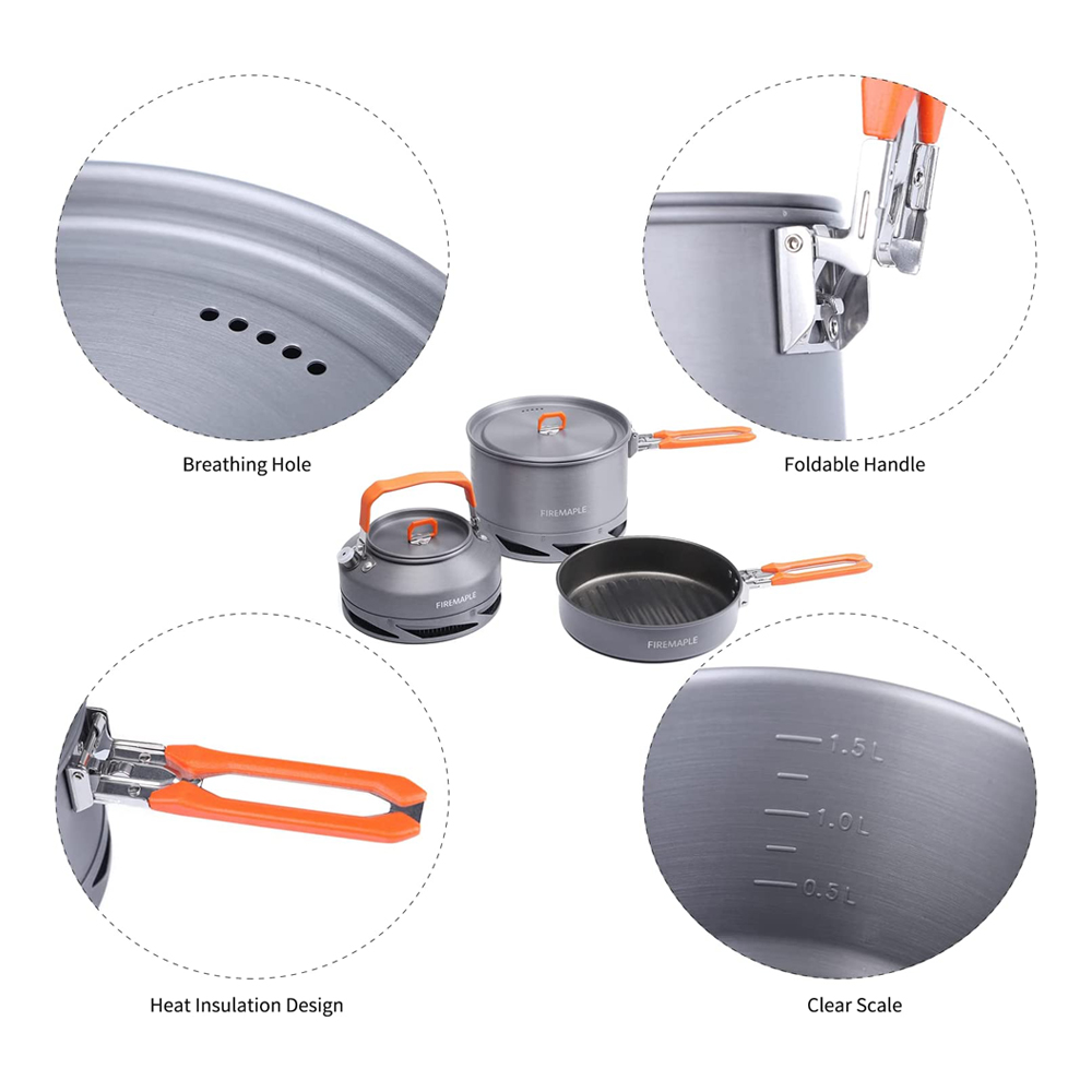 Peralatan Masak Berkemah Maple - Outdoor Camping Dining Set ulasan dan harga