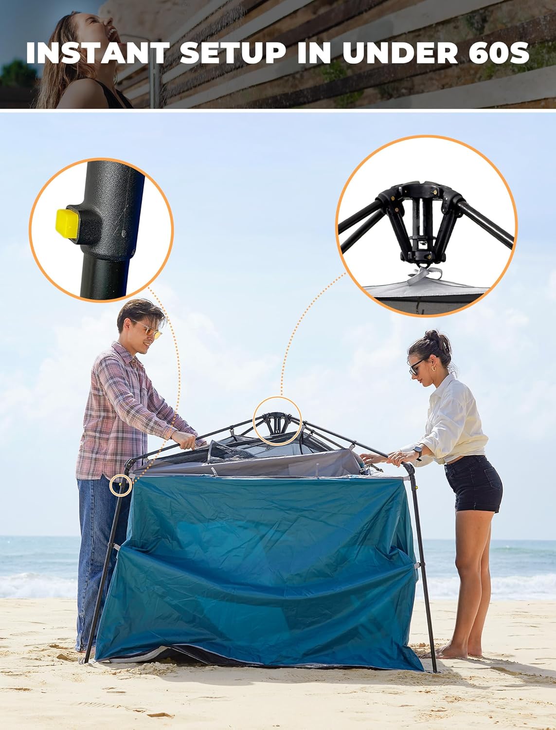 Tenda Mandi Portabel, Tempat B - Outdoor Und Camping ulasan dan harga
