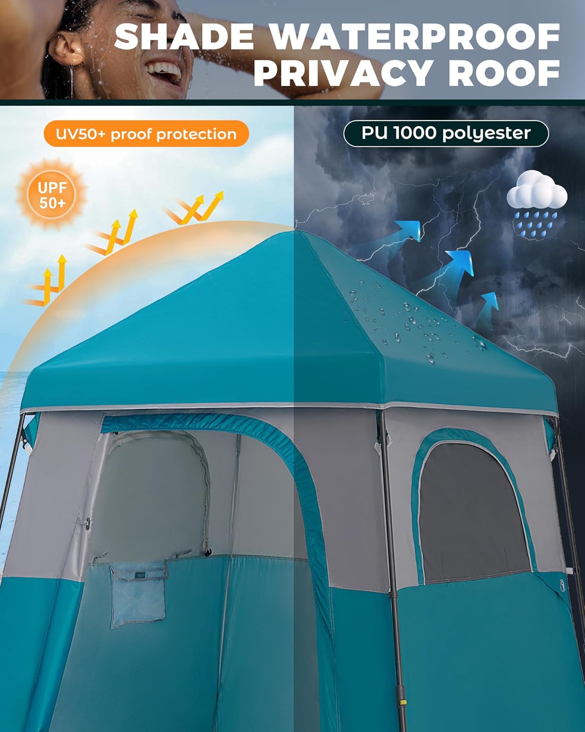Tenda Mandi Portabel, Tempat B - Outdoor Und Camping ulasan dan harga