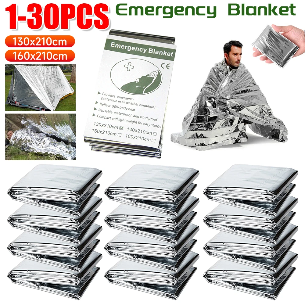 1-30 Buah Selimut Darurat Luar - Survival Kit ulasan dan harga